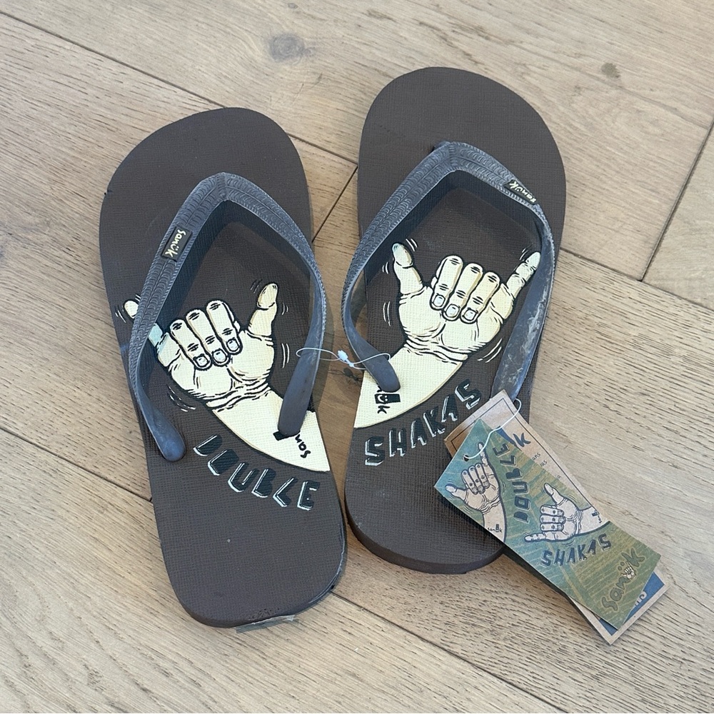 Men's Brown Flip Flops